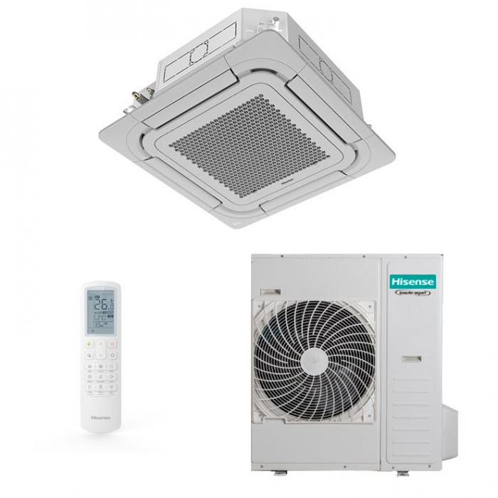 Инверторен касетъчен климатик Hisense AUC105UR4RKC8 / AUW105U4RK7 Инверторен касетъчен климатик Hisense AUC105UR4RKC8 / AUW105U4RK7