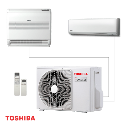 Външно тяло на инверторна мулти-сплит климатична система Toshiba RAS-2M14U2AVG-E