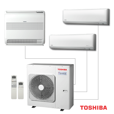 Външно тяло на инверторна мулти-сплит климатична система Toshiba RAS-3M26U2AVG-E